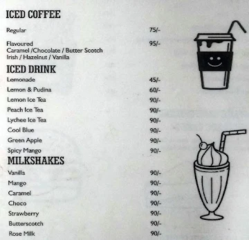 The Vintage Cafe menu 