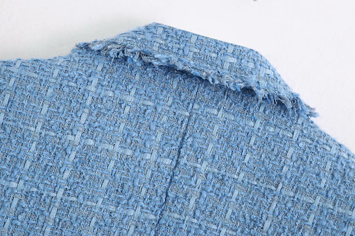 Title 3, Retro losse pak tweed dames blazerjack casual d...