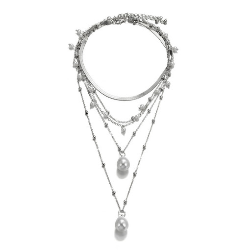 Title 1, Gothic Baroque Pearl Tassel Wedding Multilayer ...