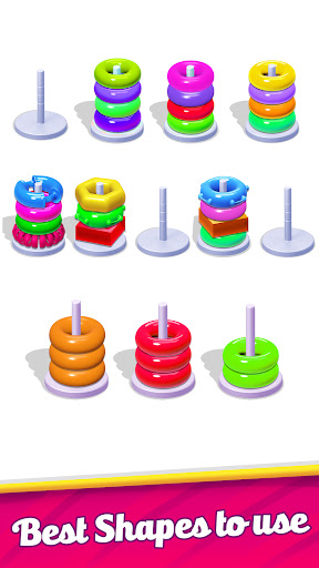 Color Hoop Stack Puzzle Games