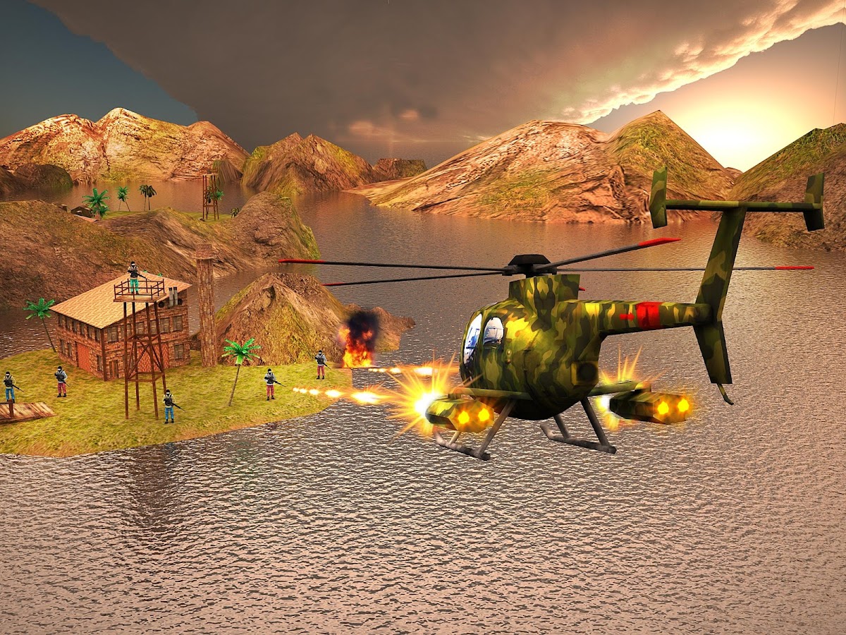    World War Gunship Battle 3D- screenshot  