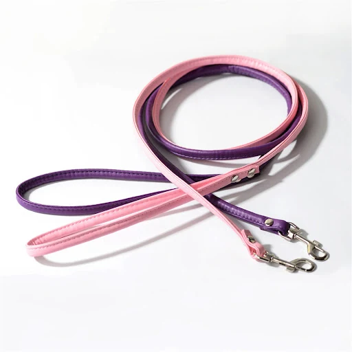 Hand-made Real Leather Pet Puppy Dog Leash for Small Dogs and Cats Lightweight Slender Genuine Leather Dog Leash Brown R