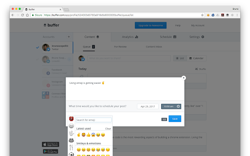 Buffer Emoji Picker