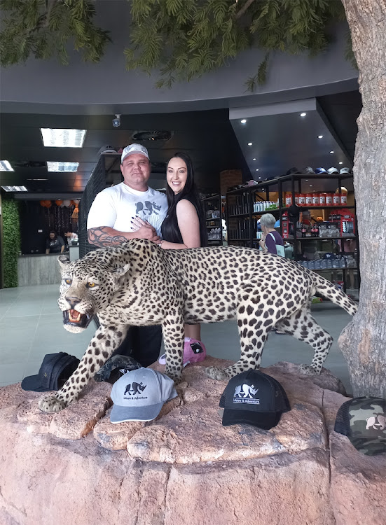 Owners of Leisure and Adventure shop, Arnox and Kiara Maré during the opening of their shop in Modimolle, Limpopo.