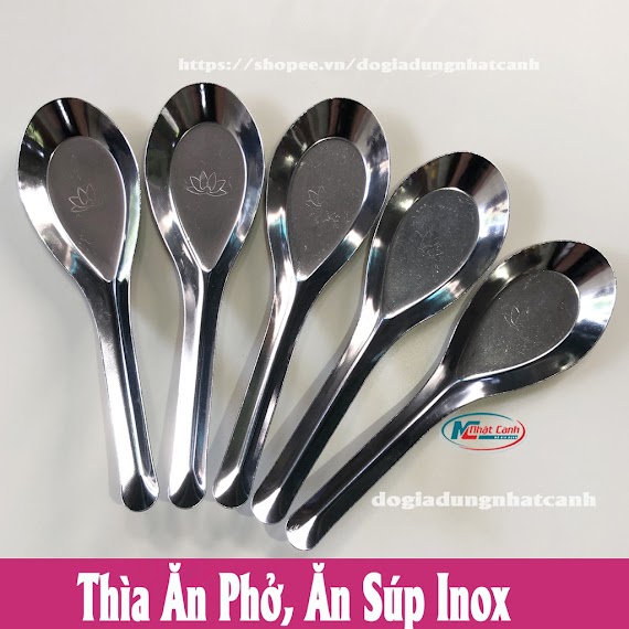 Thìa Ăn Phở, Ăn Súp, Thìa Ăn Cơm Inox Tiện Dụng