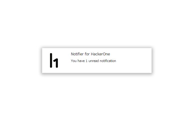 Notifier for HackerOne Preview image 0