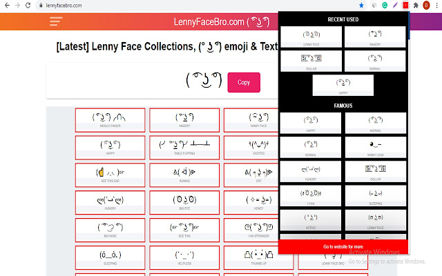 Lenny Face Bro chrome extension