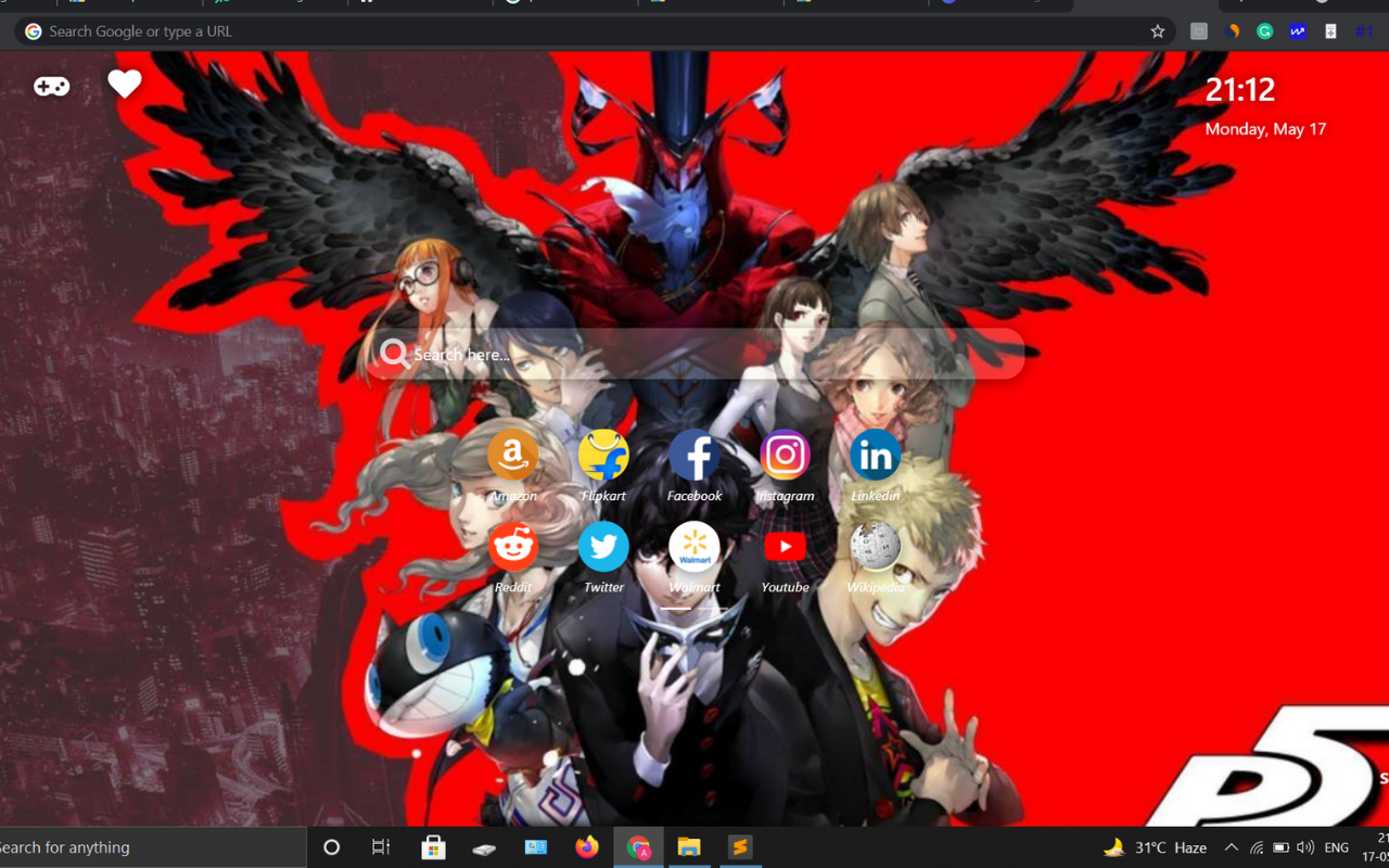 Persona 5 Wallpaper New Tab Theme Preview image 1