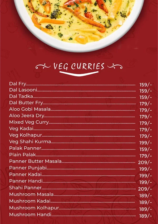 Dwaraka Krishna menu 