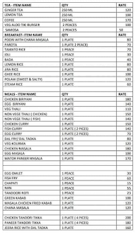 Ms & K Restaurant menu 1