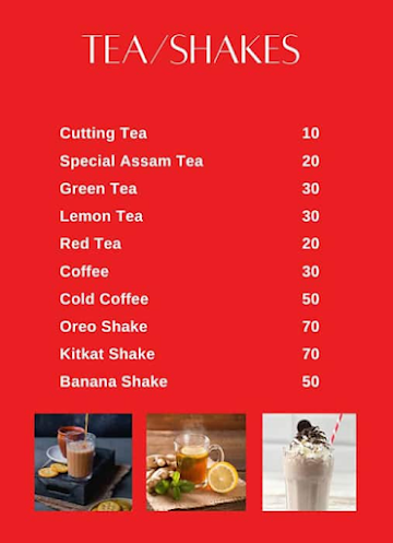 Mark Assam Tea menu 