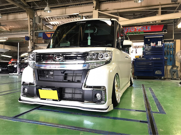 タントカスタムのエアサスメンテ・水抜き・もう少しだけ下げたい・親父仕様・大人しめにに関するカスタム事例の投稿画像2枚目