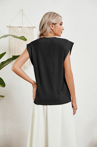 Title 12, Womens Summer Hollow Short-sleeved T-shirt Ves...