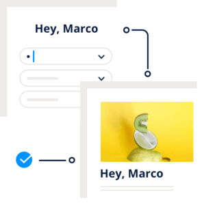 Illustration of an email with greeting "Hey Marco"