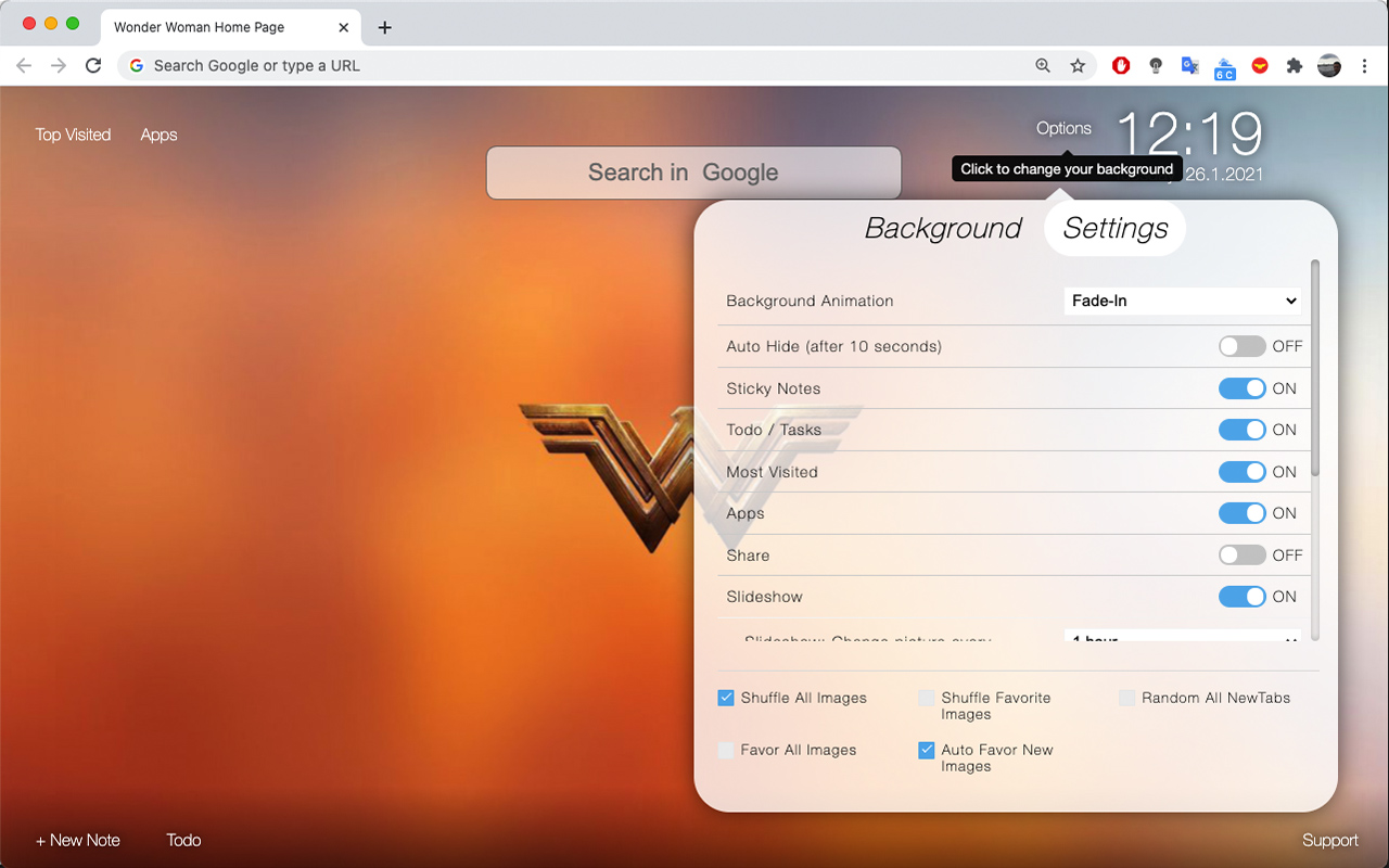 Wonder Woman Home Page Preview image 4