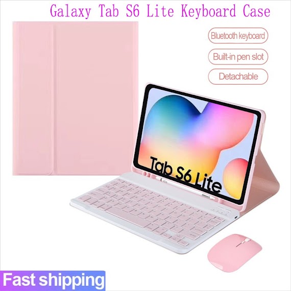 Ốp Máy Tính Bảng Có Bàn Phím Cho Samsung Galaxy Tab S6 Lite 10.4 S7 Fe A8 A7