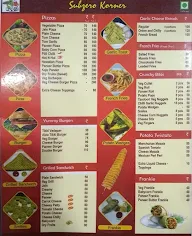 Subzero Korner menu 4