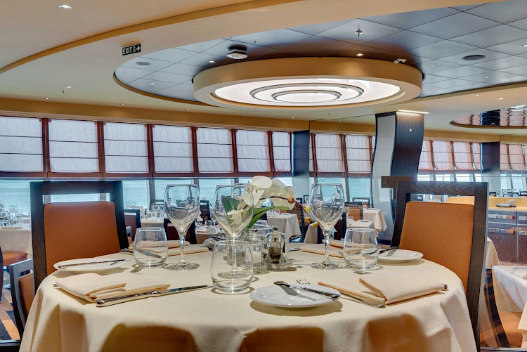   Panorama Restaurant in the aft part of MSC Meraviglia on deck 6 serves as one of the main dining rooms and offers great views.