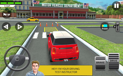 City Car Driving & Parking School Test Simulator screenshots 1