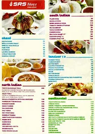 SRS Seven Days Restaurant menu 1