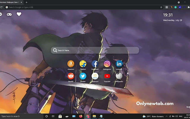 Levi Ackerman Wallpaper New Tab Theme