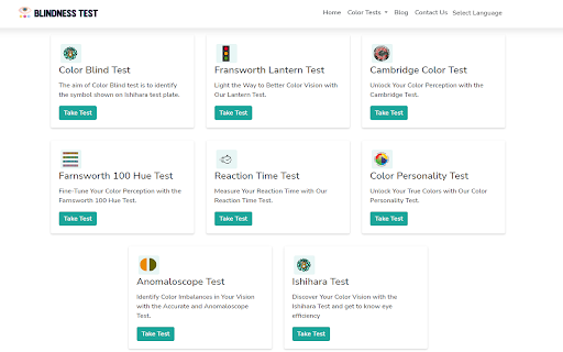 Blindness Test