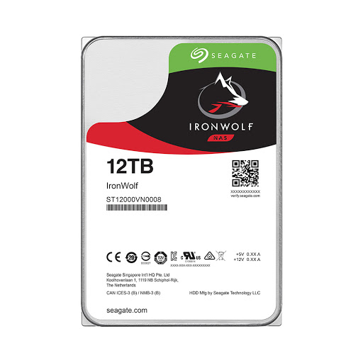 Ổ cứng HDD NAS Seagate Ironwolf 12TB 3.5" SATA (ST12000VN0008)