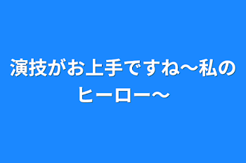 演技がお上手ですね～私のヒーロー～