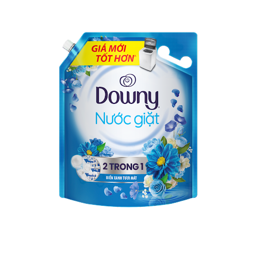 Nước giặt Downy biển xanh tươi mát túi 2.7kg