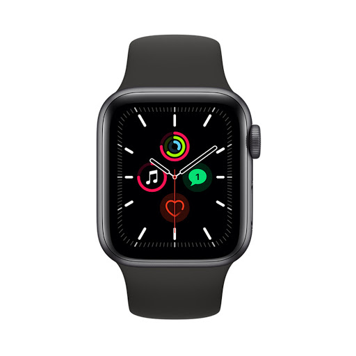 Đồng hồ thông minh/Apple Watch SE GPS, 40mm Space Gray Aluminium Case Only (Demo) + Dây đồng hồ Apple Watch 40mm Black Sport Band - Regular (Demo) - Hàng trưng bày