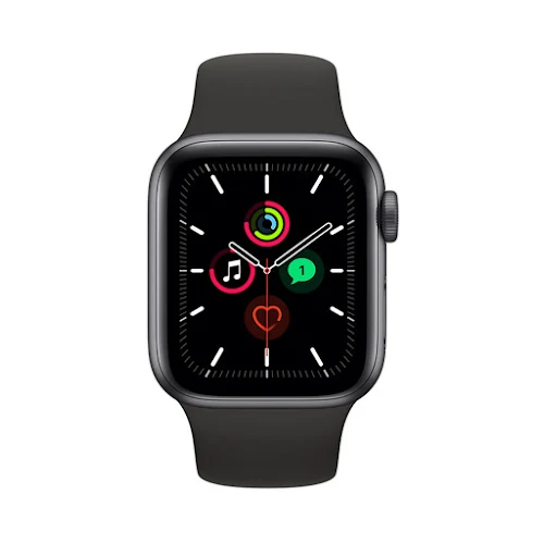 Đồng hồ thông minh/Apple Watch SE GPS, 40mm Space Gray Aluminium Case Only (Demo) + Dây đồng hồ Apple Watch 40mm Black Sport Band - Regular (Demo) - Hàng trưng bày