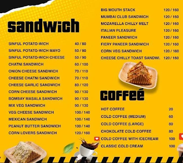 Sandwich Junction menu 