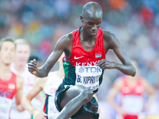 Brimin Kipruto in past action / COURTESY