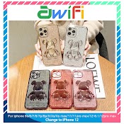 Ốp Lưng Iphone Bearbrick 3D Kim Tuyến Mạ Điện 6/6Plus/6Splus/7/7Plus/8/8Plus/Xs/11/12/13/Pro/Max/Plus/Promax - Awifi U2 - 4