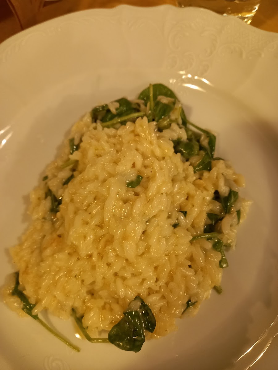 Gorgonzola & spinach risotto