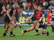 Michael Willemse of Southern Kings (R) during the Super Rugby match between Southern Kings and Rebels at Nelson Mandela Bay Stadium on April 29, 2017 in Port Elizabeth, South Africa. 