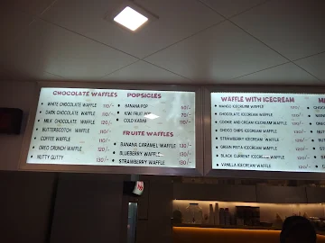 KOD - King of Desserts And Waffles menu 