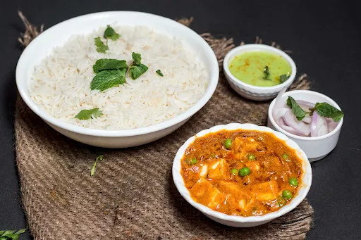 Rice + Matar Paneer