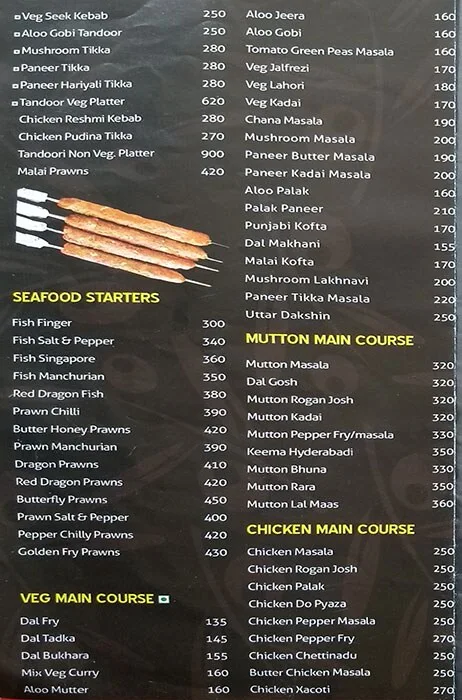 Pardhan'z Chicken menu 