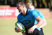  Handre Pollard of the Springboks during the South African Mens national rugby team training session at EG Jansen High School on September 01, 2017 in Johannesburg.