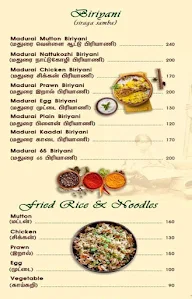 Madurai Veedu menu 1