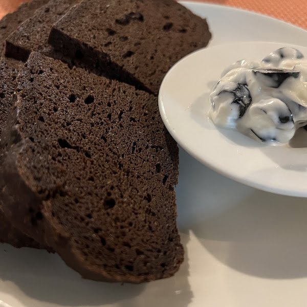 Homemade carob bread