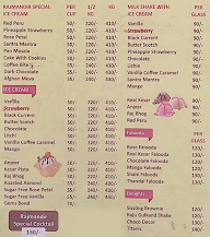 Rajmandir Ice Cream menu 4