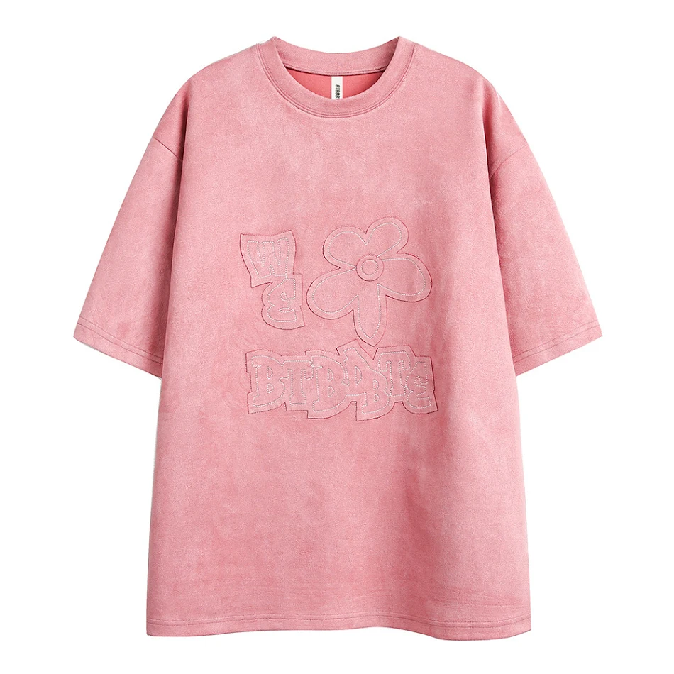T-shirt ricamato alla moda a maniche corte da uomo Traspirante e confortevole Maglietta casual perfetta per l'estate Design moderno e versatile