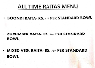 The Paratha House menu 3