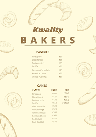 Kwality Bakers menu 2