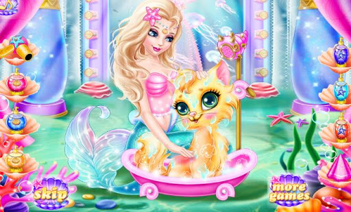 Mermaid Pet Cat Care - Girl