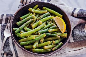 Garlic String Beans - Veggiecurean Transform String Beans Using Garlic and Lemon