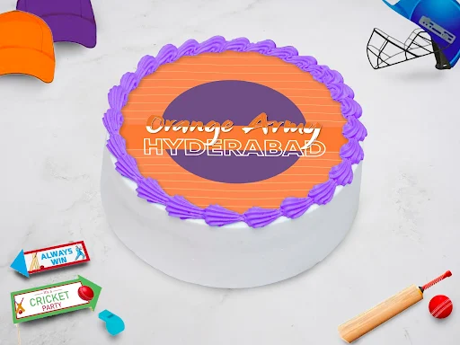 Orange Army Photo Cake