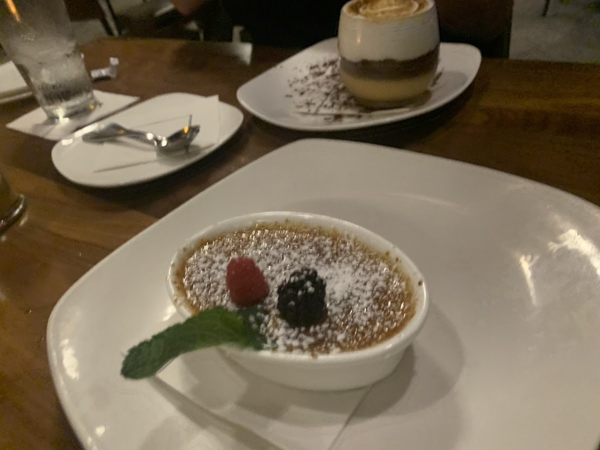 The creme brûlée tasted exactly like a Worther's candy